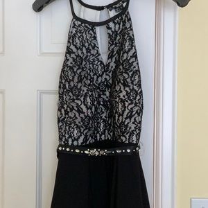 Black short semi formal dress